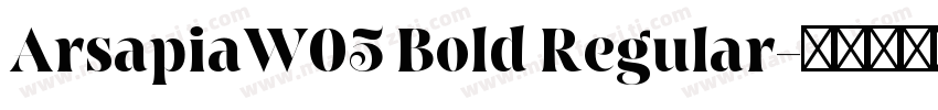ArsapiaW05 Bold Regular字体转换